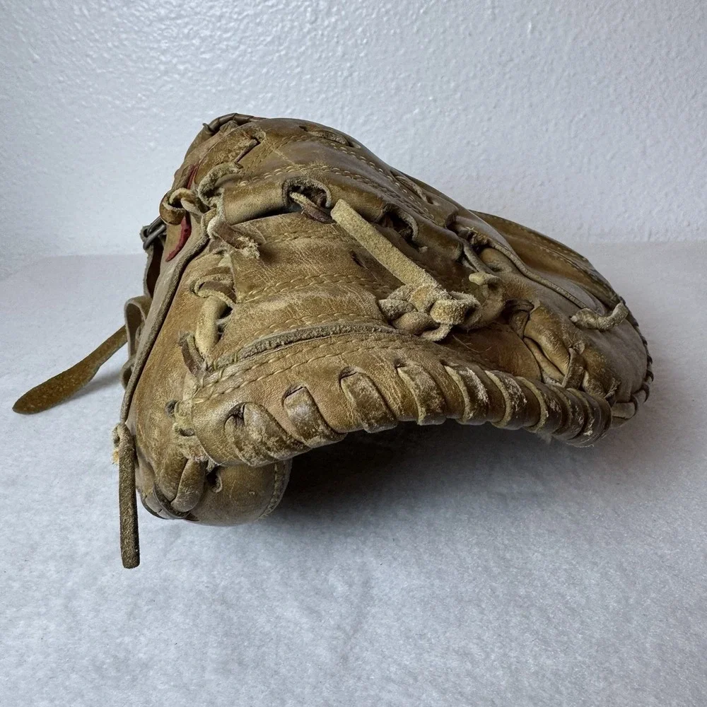 Vintage Rawlings Gold Glove Catchers Mitt HOH Lite Toe Left Hand 210 LTF USA